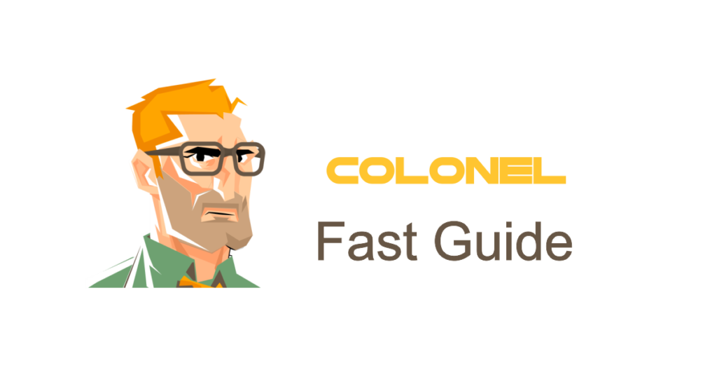 colonel fast guide webhosting