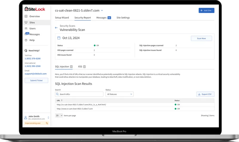 Sitelock vul scan service