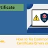ssl certificate errors