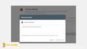 Request a Review from Google
