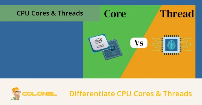 Differentiate CPU Cores and Threads