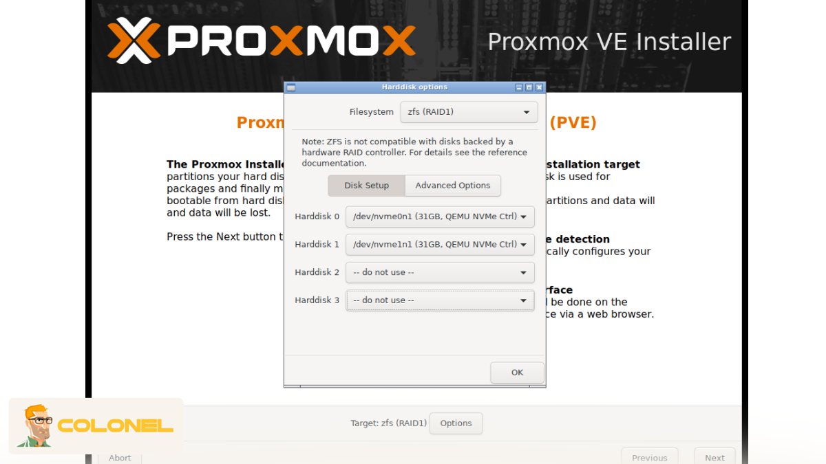 Installing Proxmox VE on a Physical Server