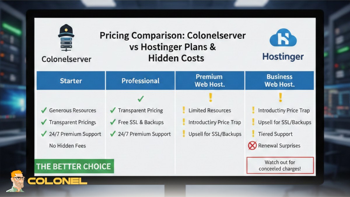 Colonelserver Vs Hostinger