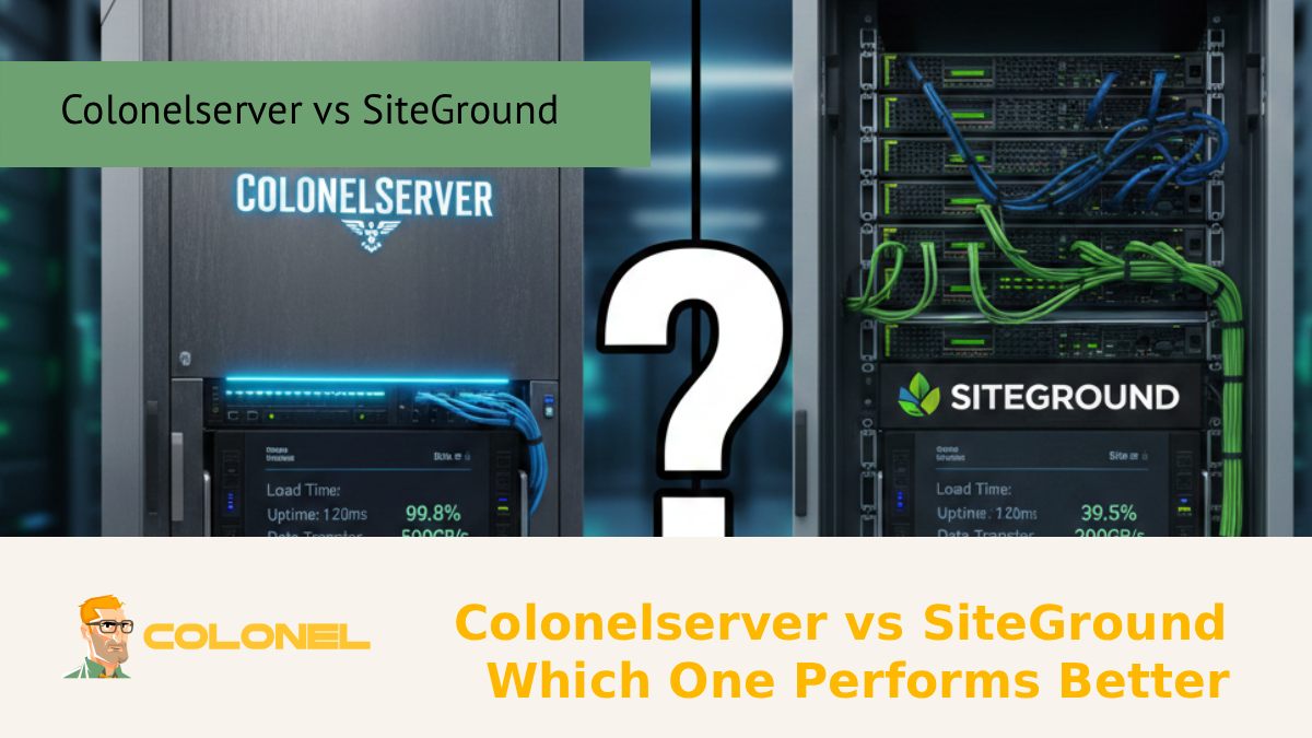 Colonelserver vs SiteGround – Which One Performs Better?