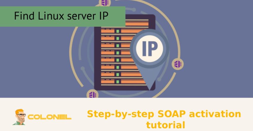 Find Linux server IP; View list of server IPs via ssh