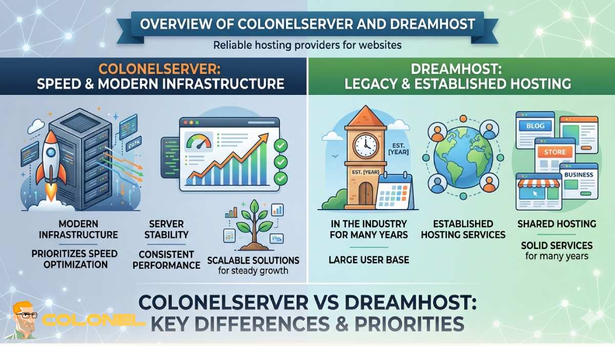 Overview of Colonelserver and DreamHost