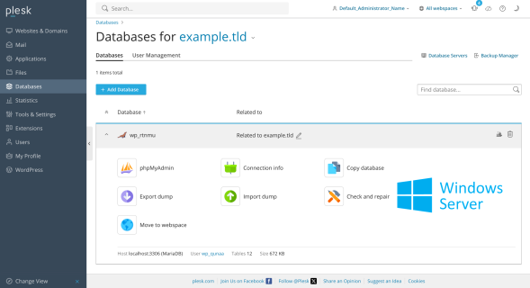 Plesk Windows Hosting
