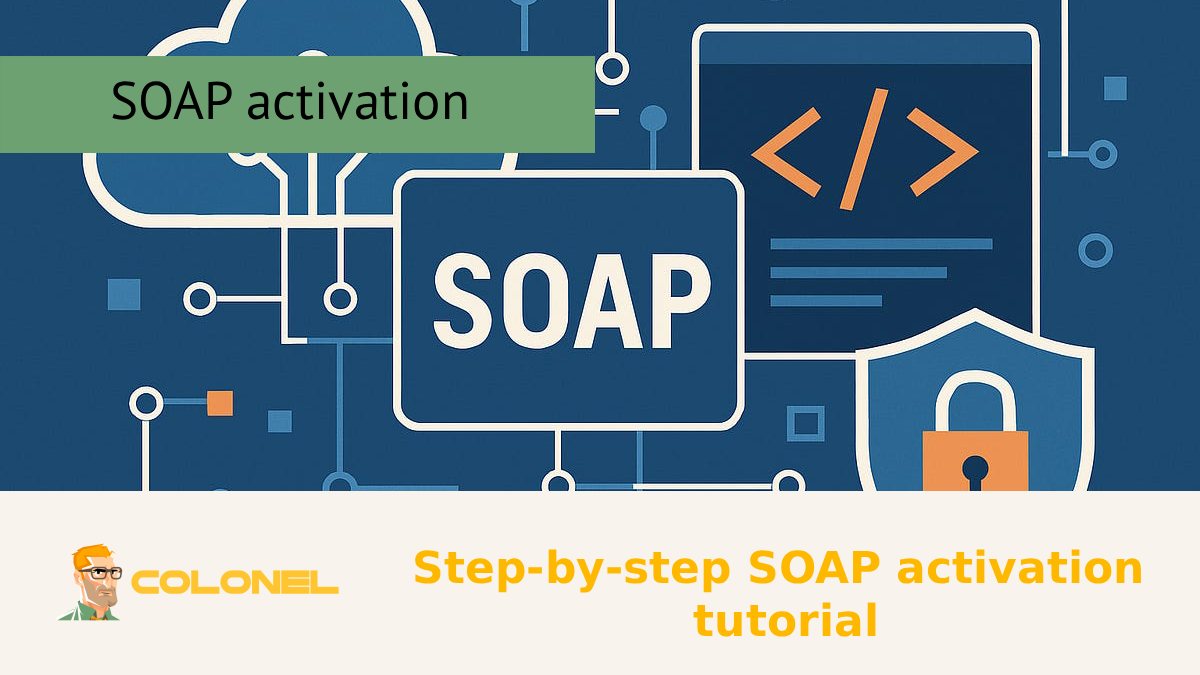 Step-by-step SOAP activation tutorial