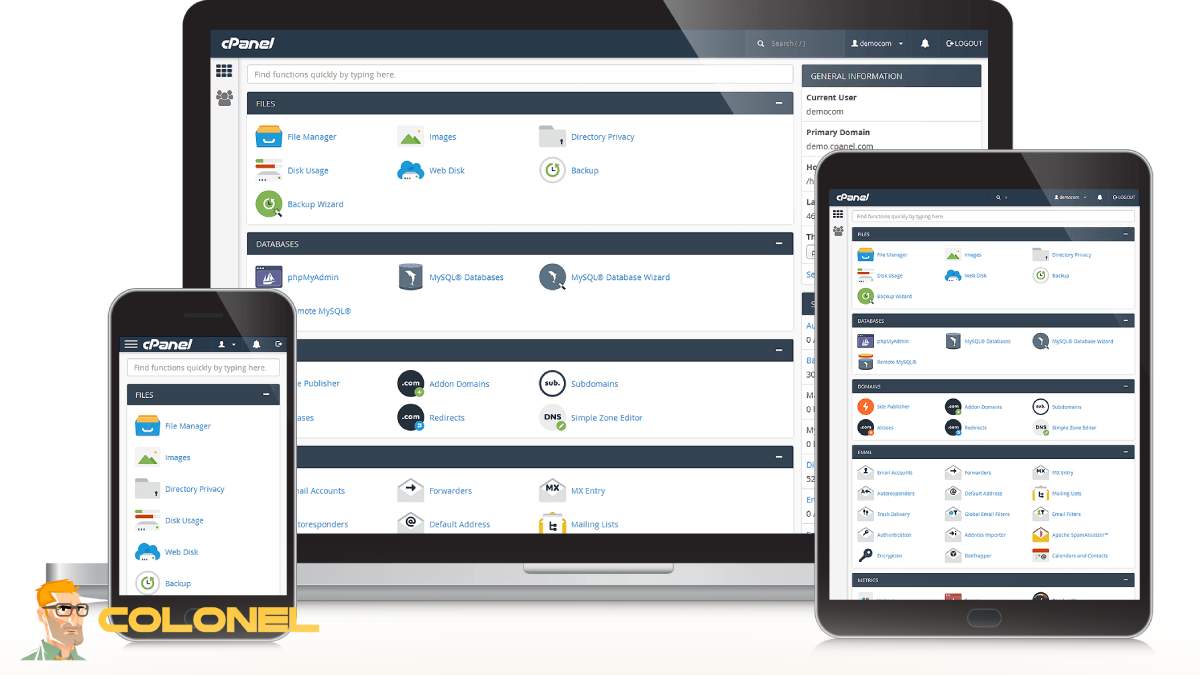 The cPanel Dashboard Explained