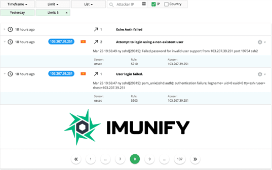 imunify360 Waf protection