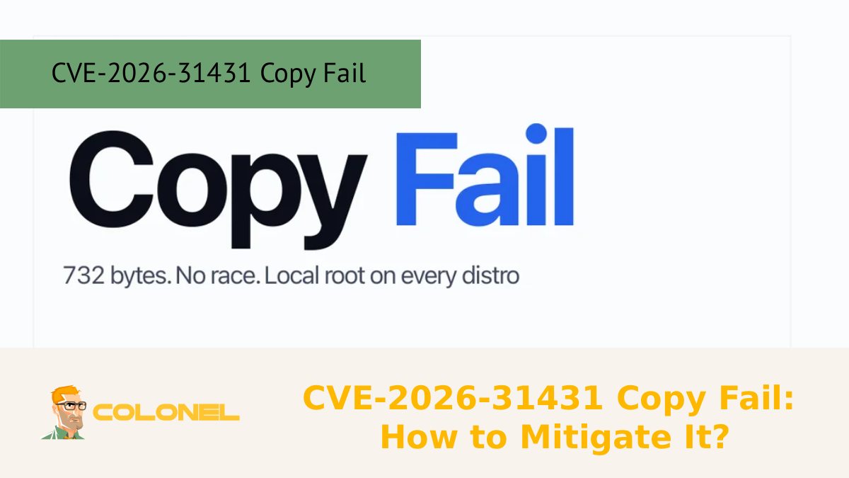 CVE-2026-31431 Copy Fail: How to Mitigate It?