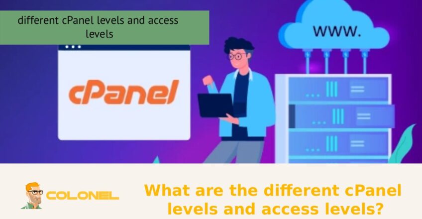 What are the different cPanel levels and access levels?