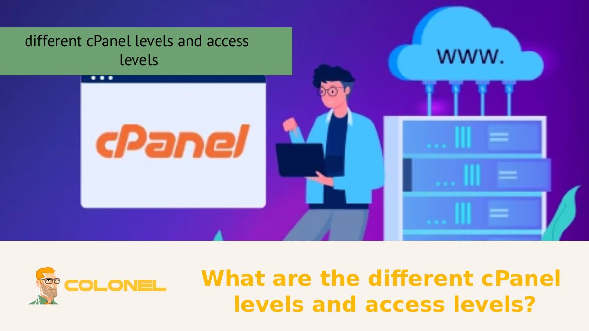 What are the different cPanel levels and access levels?