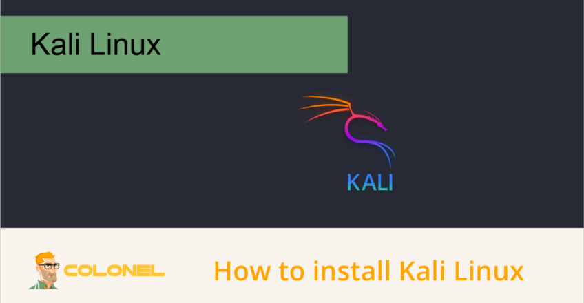 how to install kali linux