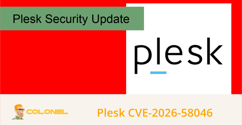 Plesk CVE 2026 58046