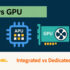 Integrated APU chip and a dedicated graphics card