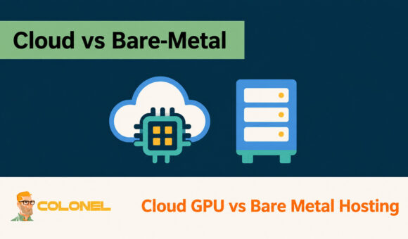 Cloud GPU and dedicated server illustration