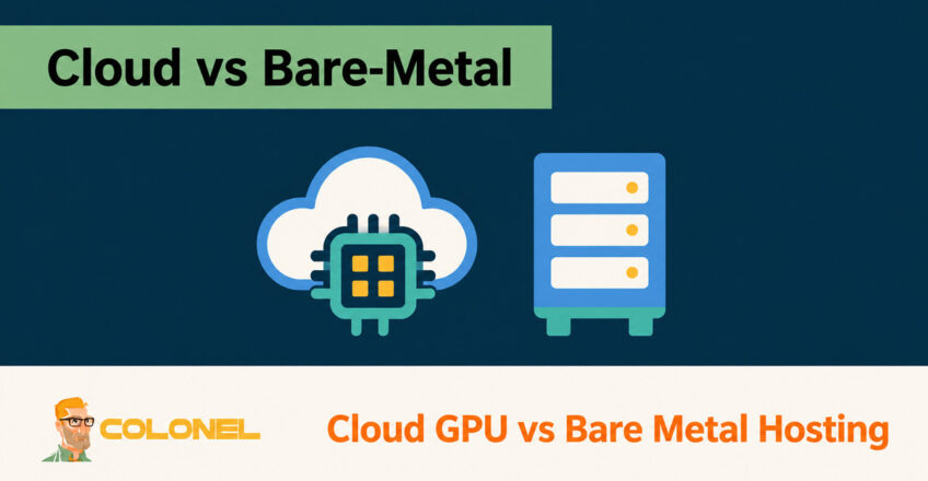 Cloud GPU and dedicated server illustration