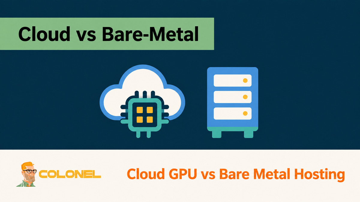 Cloud GPU and dedicated server illustration