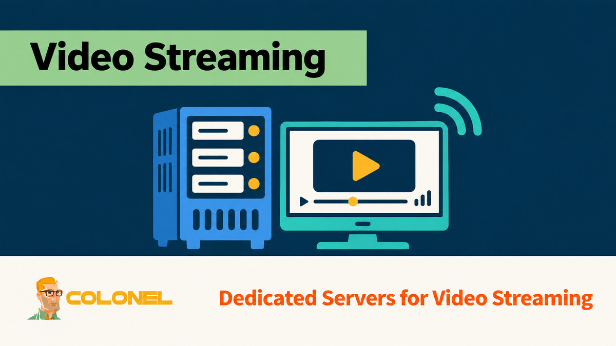 Dedicated server and video player for streaming hosting