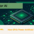 GPU processor and neural network motif representing AI acceleration