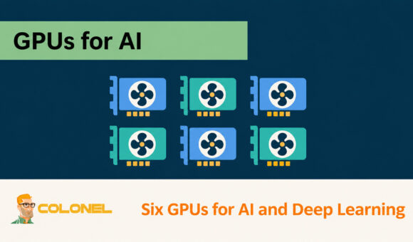 Six illustrated graphics cards for AI and deep learning