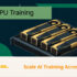 Four GPU accelerators in a server for multi-GPU AI training