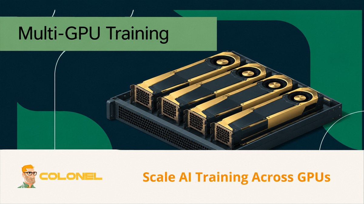 Four GPU accelerators in a server for multi-GPU AI training