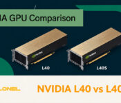 NVIDIA L40 and L40S data center GPUs shown side by side