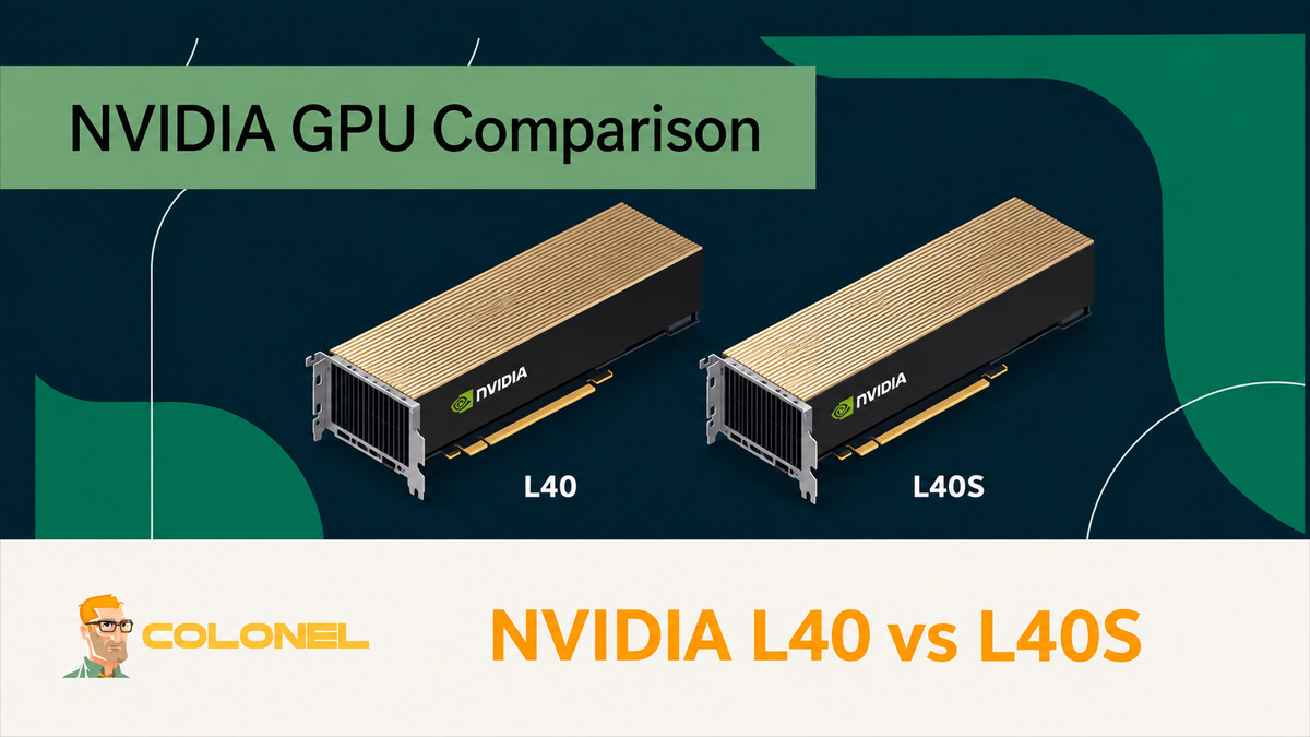 NVIDIA L40 and L40S data center GPUs shown side by side