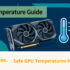 Gaming graphics card and thermometer illustrating GPU temperature monitoring
